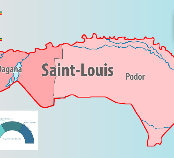 [INFOGRAPHIE] Sénégal/Législatives 2024 : Visualisez les résultats provisoires de la région de Saint-Louis