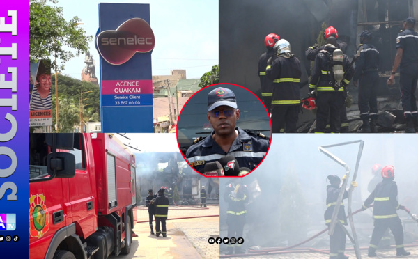 Incendie à l'Agence de la Senelec de Ouakam : Une intervention rapide et une catastrophe évitée de justesse (Sapeurs-Pompiers)