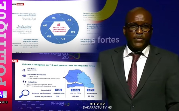 Lancement du Référentiel 2050 : Cheikh Modou Thiam, Directeur de la Planification fait un exposé des faiblesses, opportunités et menaces sur l'économie Sénégalaise