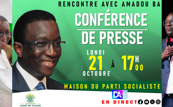 [ 🛑 DIRECT ]  Conférence de presse : Amadou Bâ sur la situation politique nationale