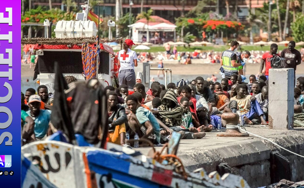 Émigration irrégulière : une pirogue de 129 personnes en provenance de Dakar débarque à El Hierro