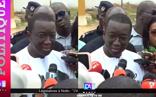 Hlm Grand Médine - Amadou Ba après son vote « il y’a une affluence timide, mais notre campagne est bien réussie…. »